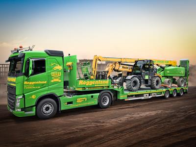 MultiMAX Plus voor het transport van hefvoertuigen, zoals bijvoorbeeld telescoophoogwerkers en telescoopvorkheftrucks.