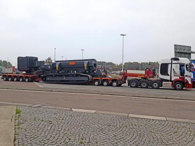 CombiMAX - diepladers voor het transport van zware, lange of hoge machines voor de bouwsector 