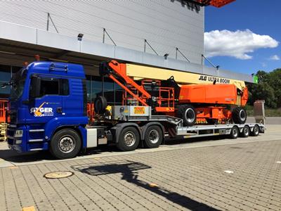 2 to 10-axle low loader, extendable up to 36 metres