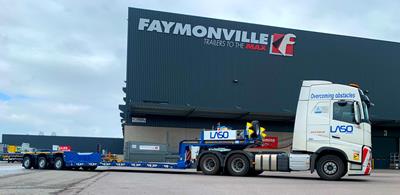 Three 3-axle lowbed trailers type MegaMAX have been delivered, equipped with pendle-axles and a telescopic vessel bridge in low construction height.