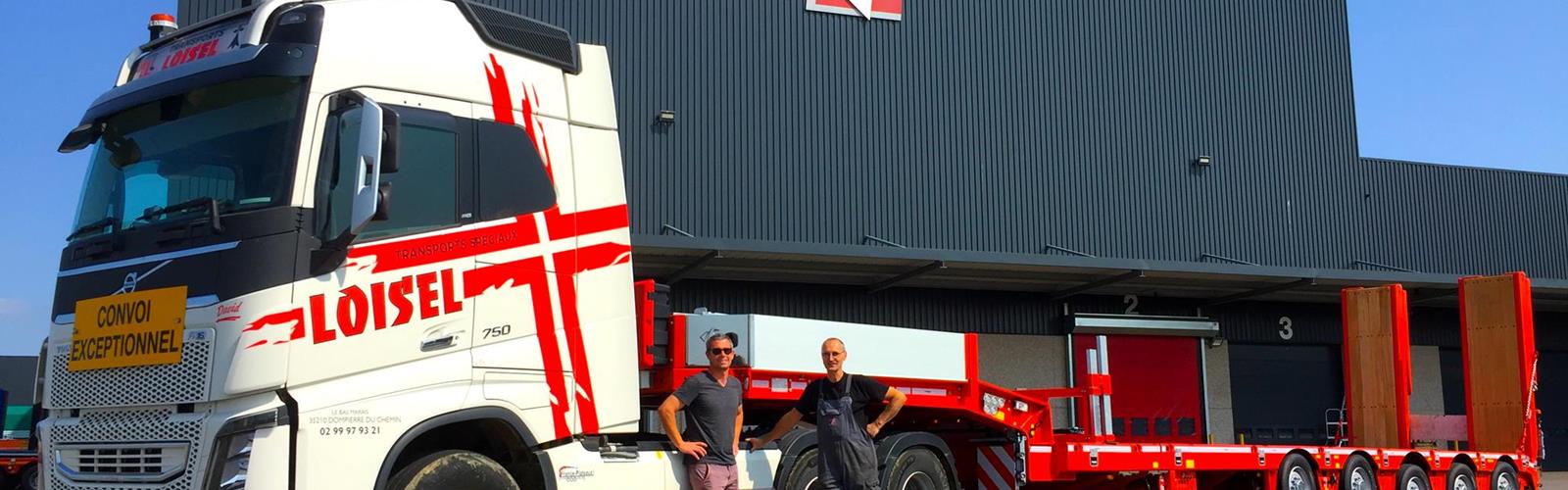 Lucas Loisel Transports hat seine Kapazitäten im Bereich der Sondertransporte mit einem 5-achsigen MultiMAX Semitieflader ausgebaut.