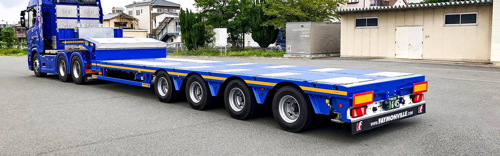 Japanische Schwertransportprojekte mit Faymonville-Technologie