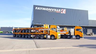 Three new CargoMAX ballast trailers as 6-axle version with hydraulic steering and 22.5” tires are foreseen to transport compact heavy crane weights and crane components.