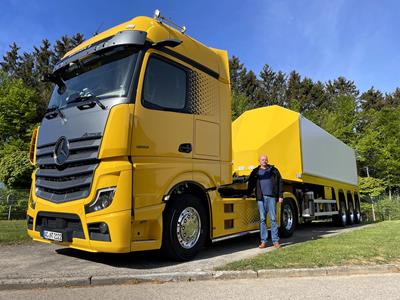 L'entreprise familiale Gebr. Schmidt Transport GmbH met l'accent, entre autres, sur le transport de verre plat.