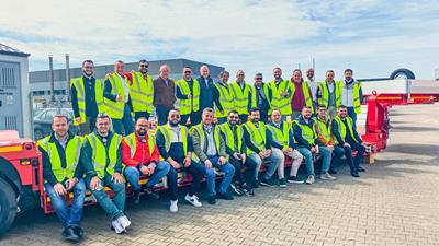 In May, more than 20 members of the Turkish Heavy Transport Association came to Faymonville production site in Poland for a factory visit and intensive discussions about trailer technologies.