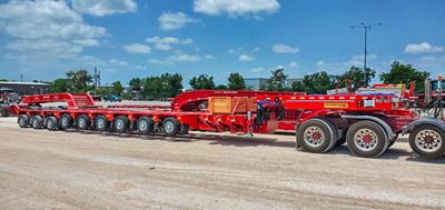 The special trailers by Faymonville permit to cut down set up time prior to loading and to reduce empty weight to increase the payload.