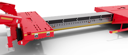 La superficie di carico allungabile telescopicamente dei semirimorchi a pianale ribassato