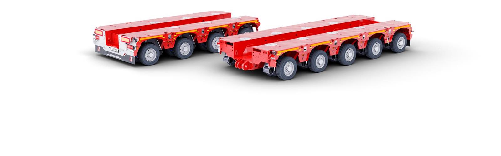 Heckfahrwerk: 4 bis 5 Achsen