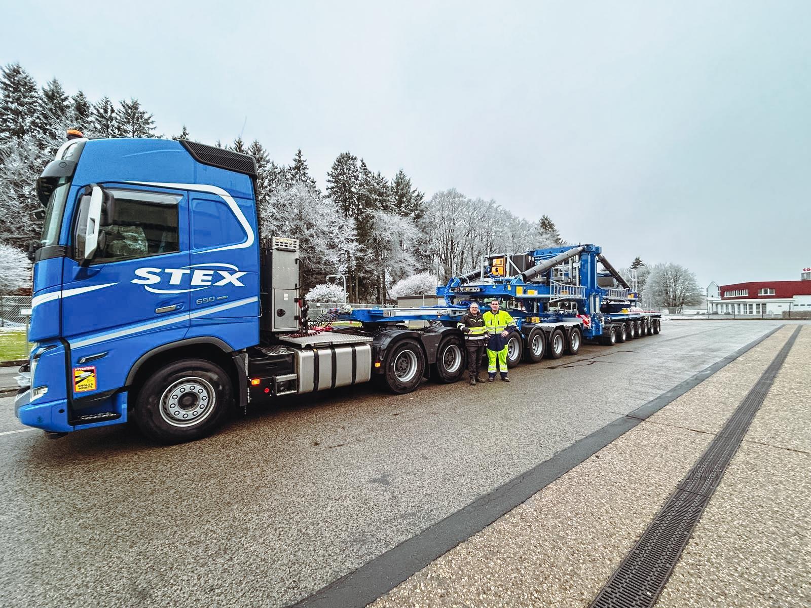 STEX and a first in France - Faymonville Trailers