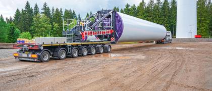 Адаптер для транспортировки ветровых башен с устройством свободного вращения