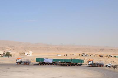 Universal Transport arbeitet in Ägypten mit Faymonville-Modulen