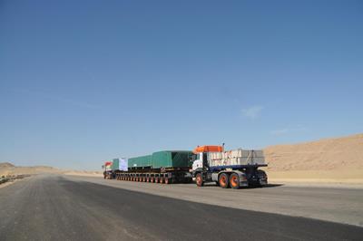 Universal Transport operating in Egypt with Faymonville modules