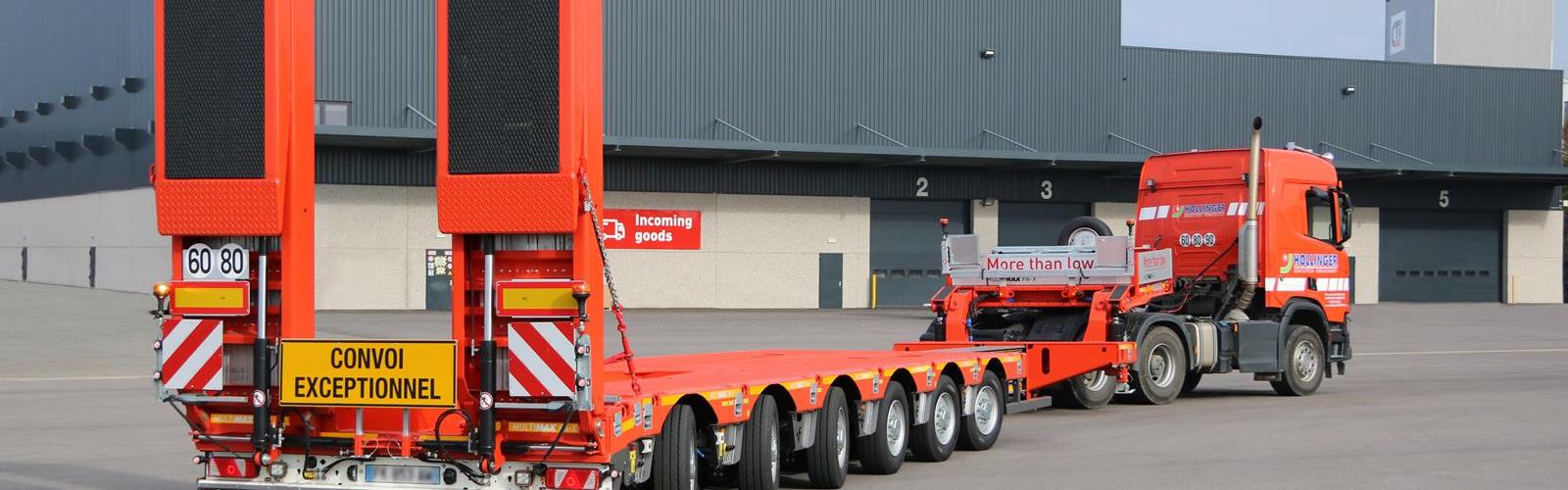 Hollinger mise sur une semi surbaissée Faymonville PA-X