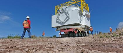 Automoteur APMC de Faymonville pour monter un télescope