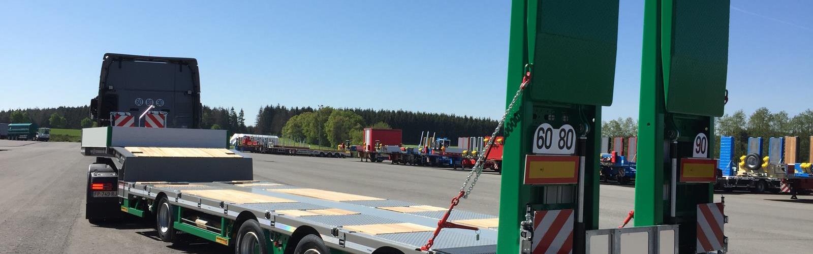 A MultiMAX stepframe trailer for railway works