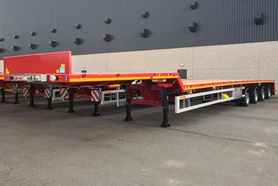 The loading platform with its low deck height can be extended in numerous steps from the basic length of 18.6m up to 55.4m.