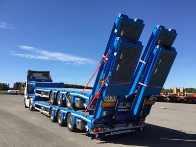 Safety, speed of execution, quality and comfort: Access sets on Faymonville semi low loaders