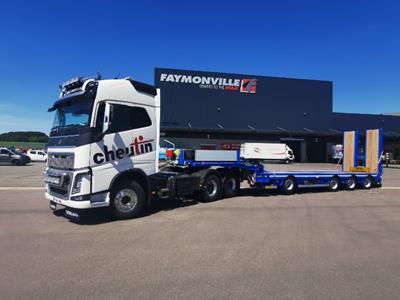 C.T.L Cheutin Transports Logistique switches to a 1+3  stepframe low-loader
