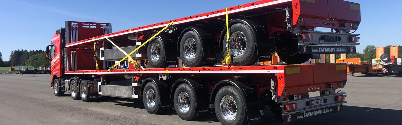 Nouvelles semi-remorques plateau TeleMAX pour les transports HTS