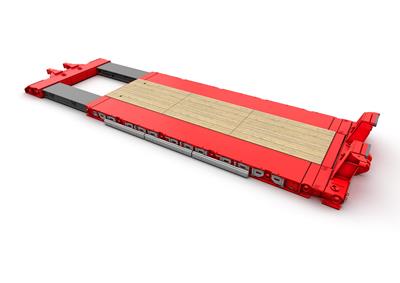 Lowbeds with outer beams and fixed loading floor offer optimum stability.