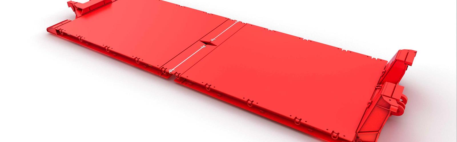 Il concetto dei pianali piatti è caratterizzato dalla superficie in acciaio continua per l’intera larghezza del pianale ultra-ribassato.