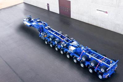 Jeep and/or booster of the HighwayMAX Dolly&Booster can be loaded on the single drop trailer for empty runs.