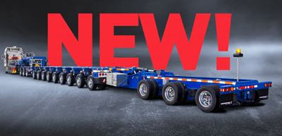 The HighwayMAX Dolly&Booster is an extendable super heavy haul trailer composed of nine hydraulically steered pendle-axles, a 3-axle jeep dolly and a 3-axle nitro-booster.
